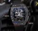 Richard Mille RM 061 Yohan Blake Black Carbon Fiber white Strap Replica Watch (8)_th.jpg
